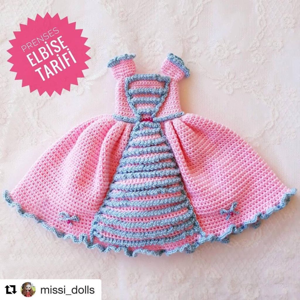 Prenses Elbise Tarifi amigurumi tarifi