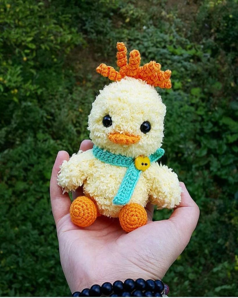Tüylü Ördek amigurumi tarifi