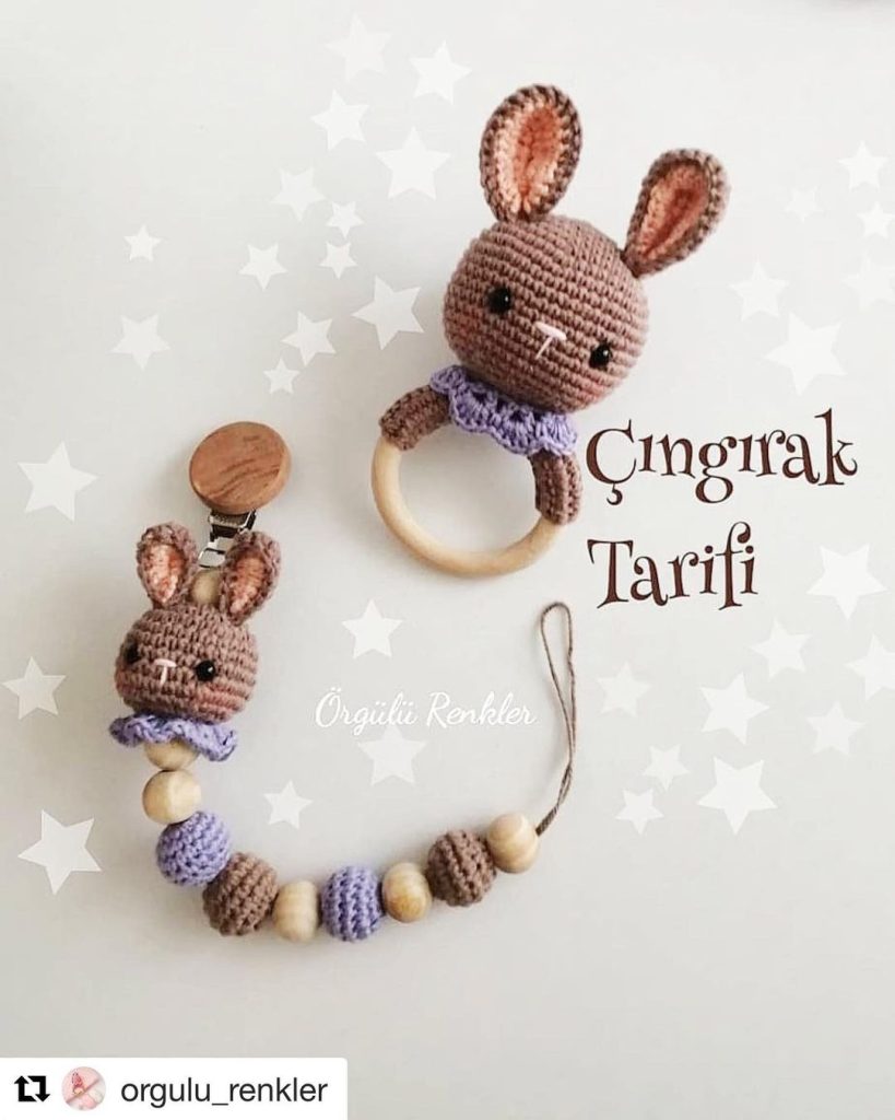 Çıngırak Tavşan Seti amigurumi tarifi