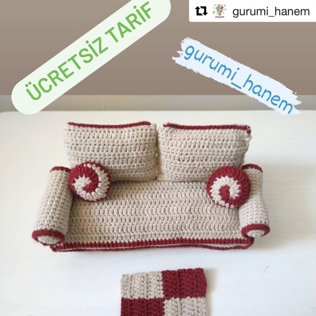 Kanepe amigurumi tarifi