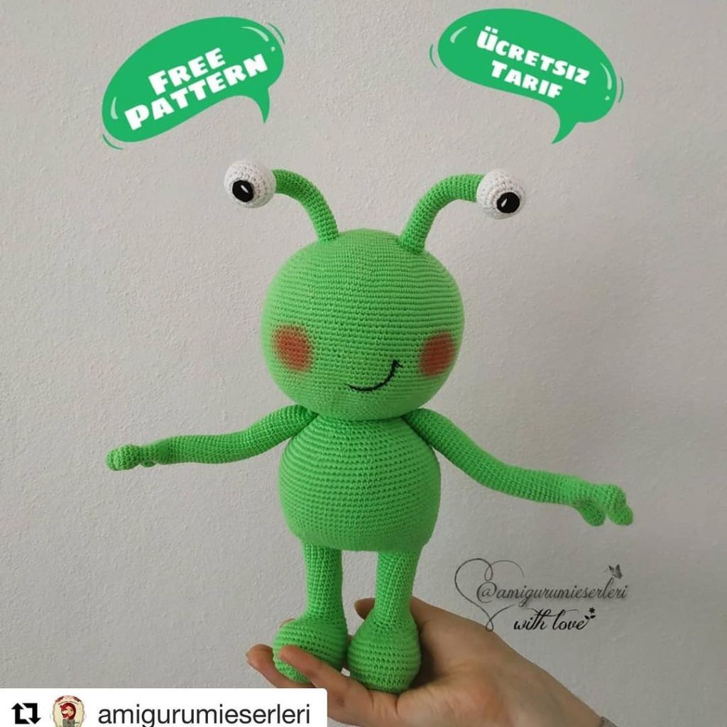 Uzaylı Arf amigurumi tarifi