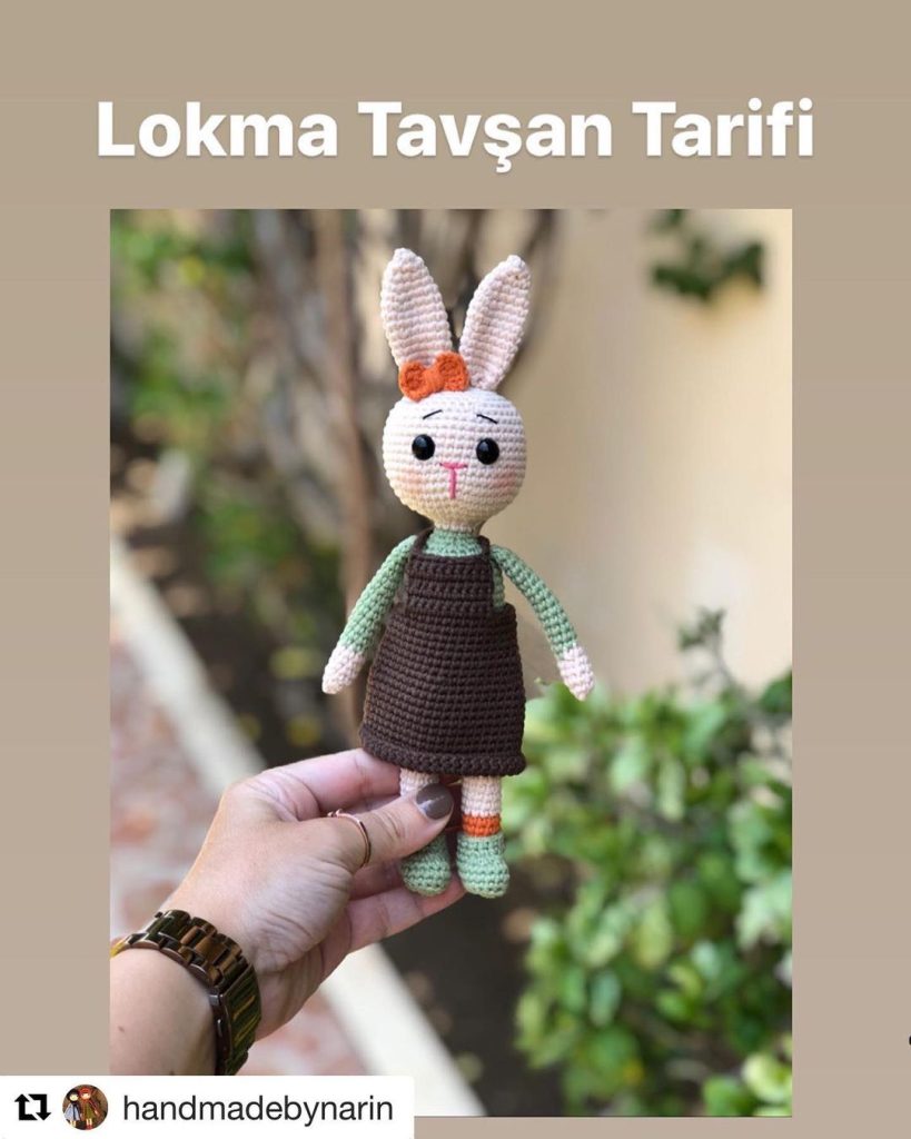 Lokma Tavşan amigurumi tarifi