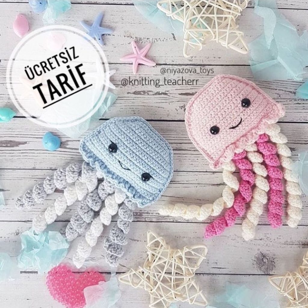 Denizanası amigurumi tarifi