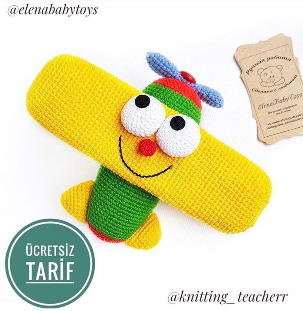 Neşeli Uçak amigurumi tarifi
