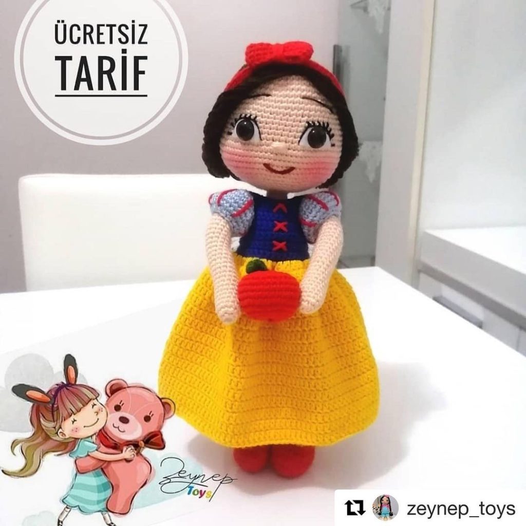 Pamuk Prenses amigurumi tarifi