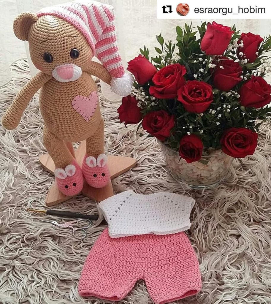 Uykucu Bal Yanak Elbies amigurumi tarifi