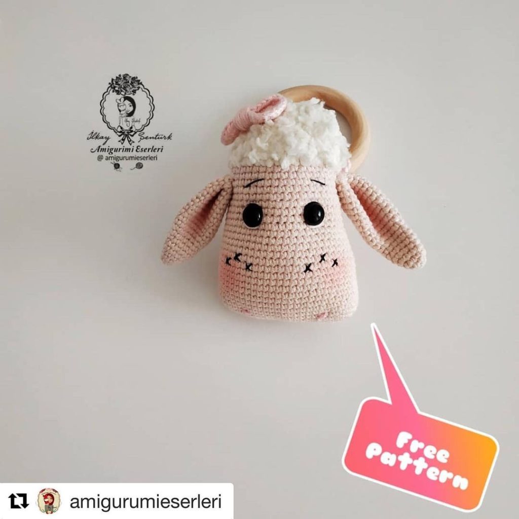Diş Kaşıyıcı Kuzucuk amigurumi tarifi