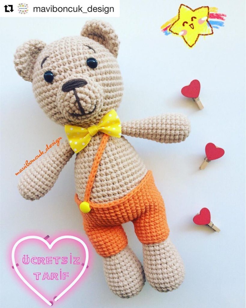 Badem Ayı amigurumi tarifi