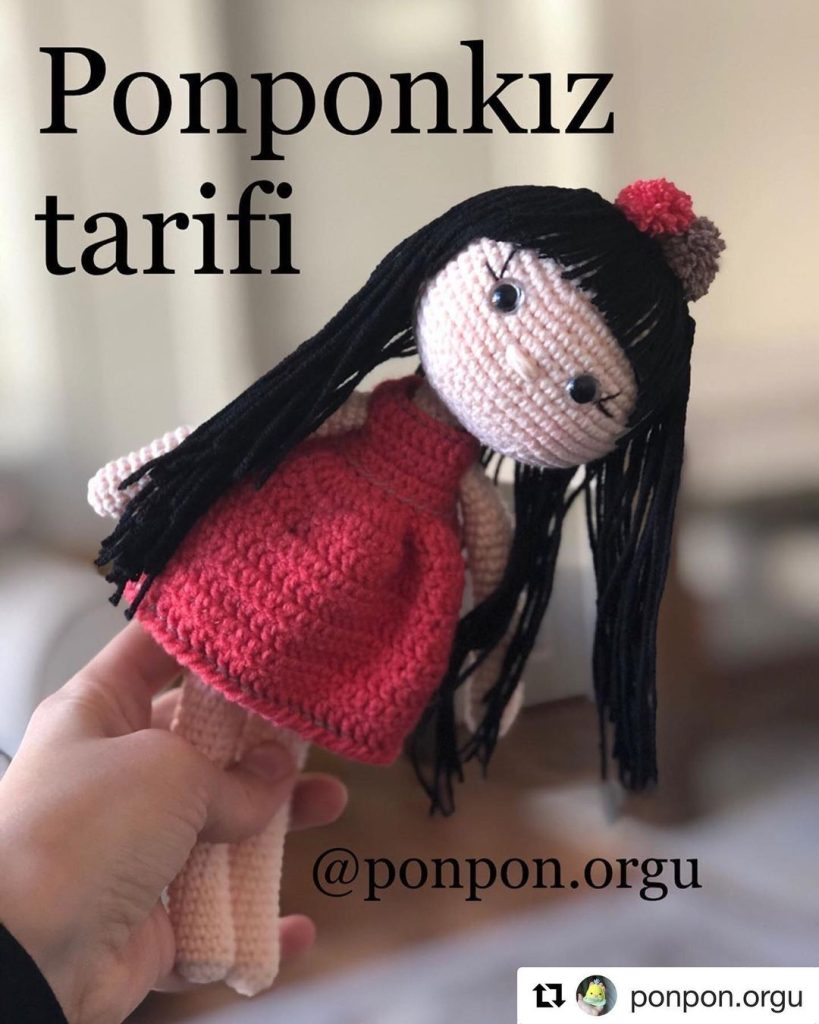 Ponpon Kız amigurumi tarifi