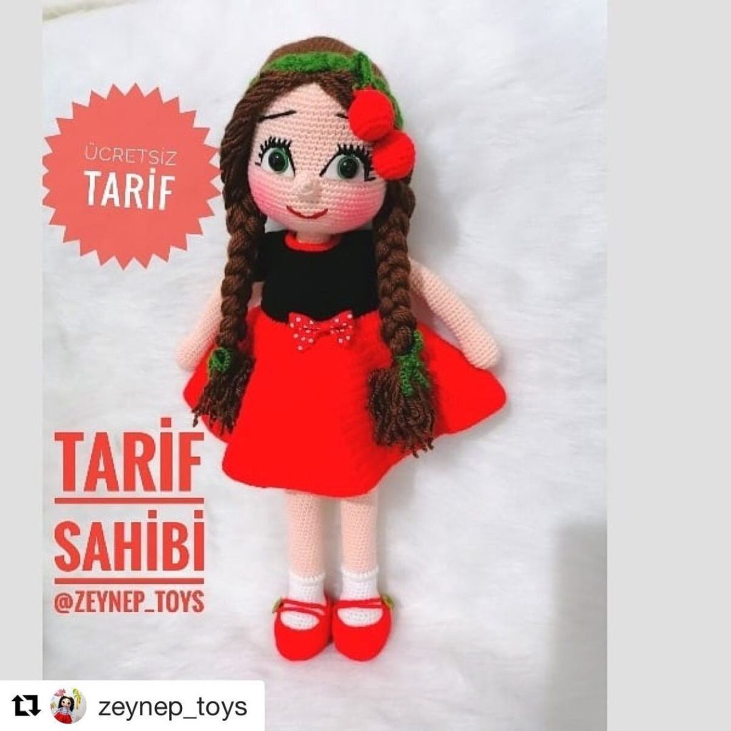 Kıraz Kız amigurumi tarifi