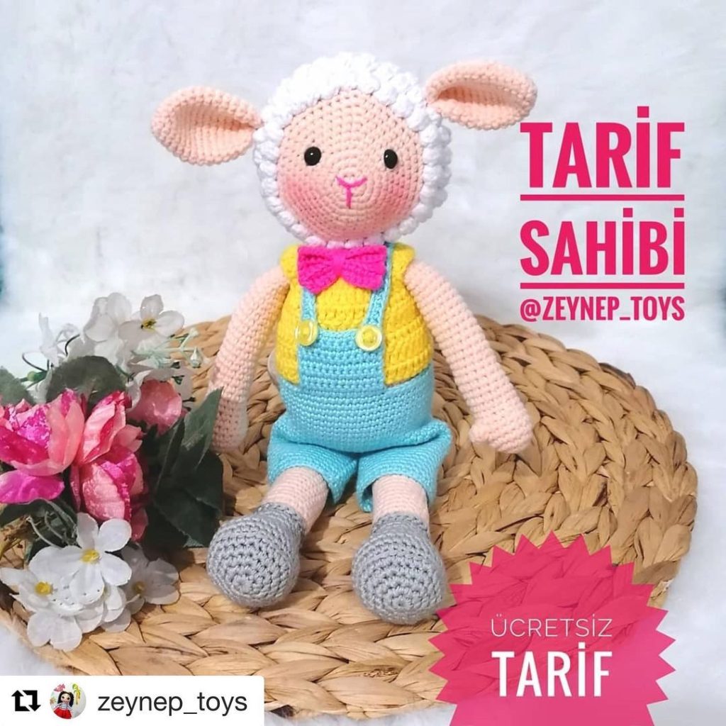 Tulumlu Kuzu amigurumi tarifi