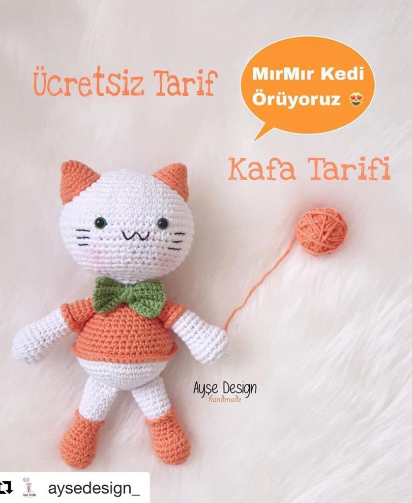 Mırmır Kedi amigurumi tarifi