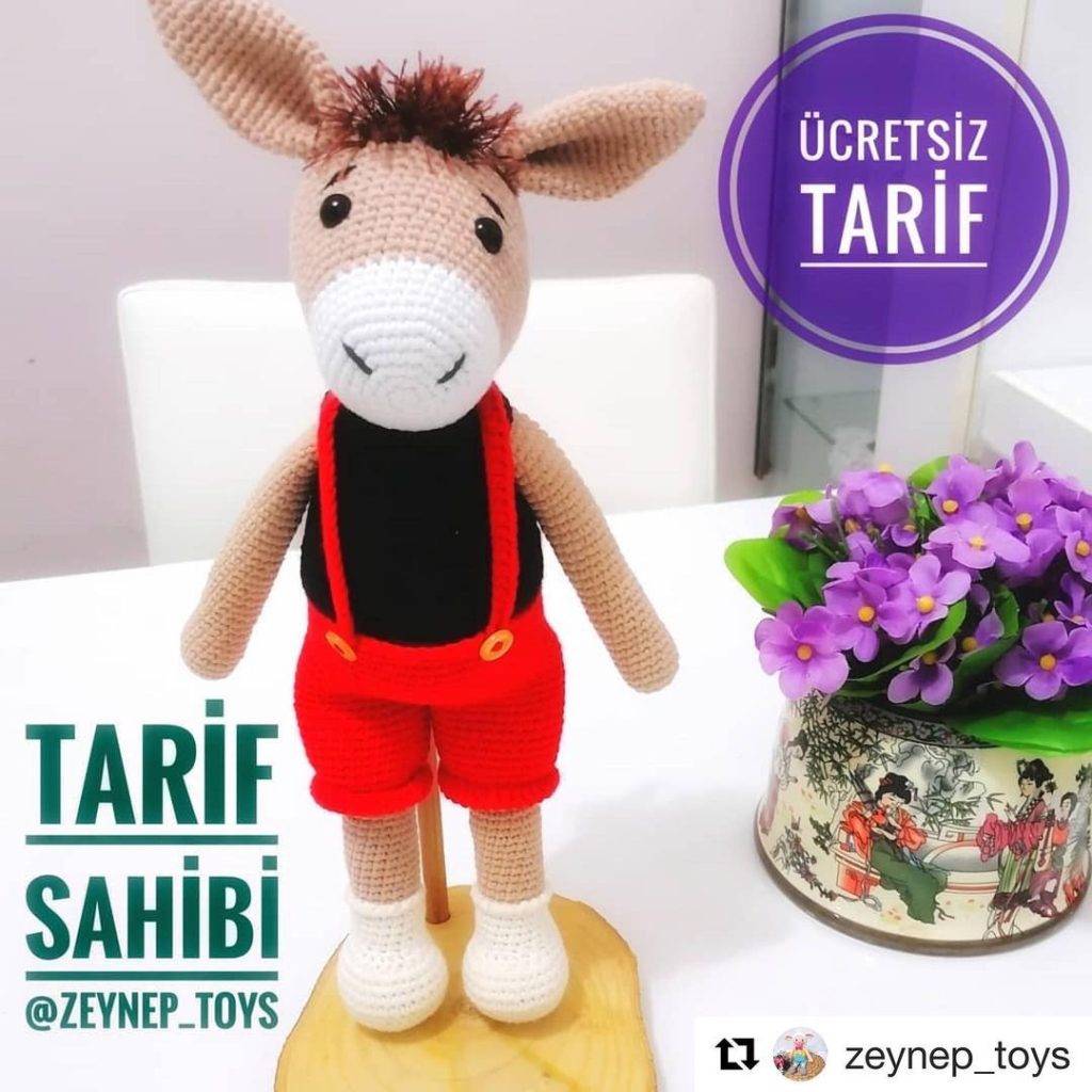 Şortlu Sıpa amigurumi tarifi