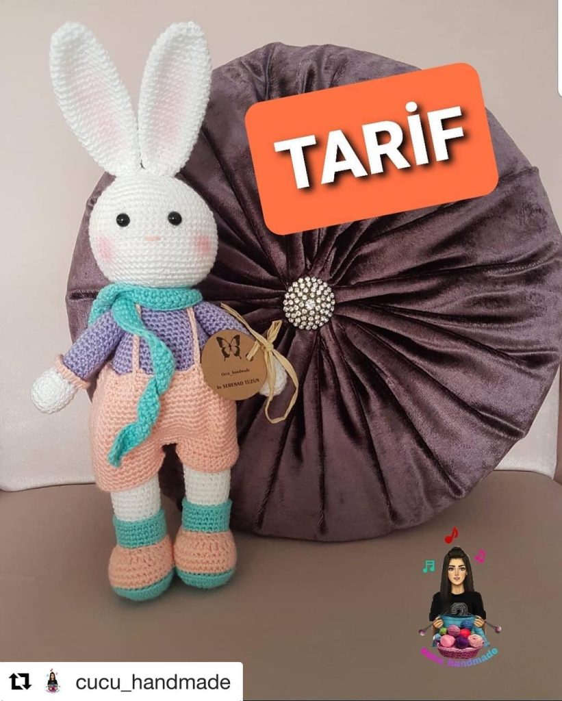 Askılı Tavşan amigurumi tarifi