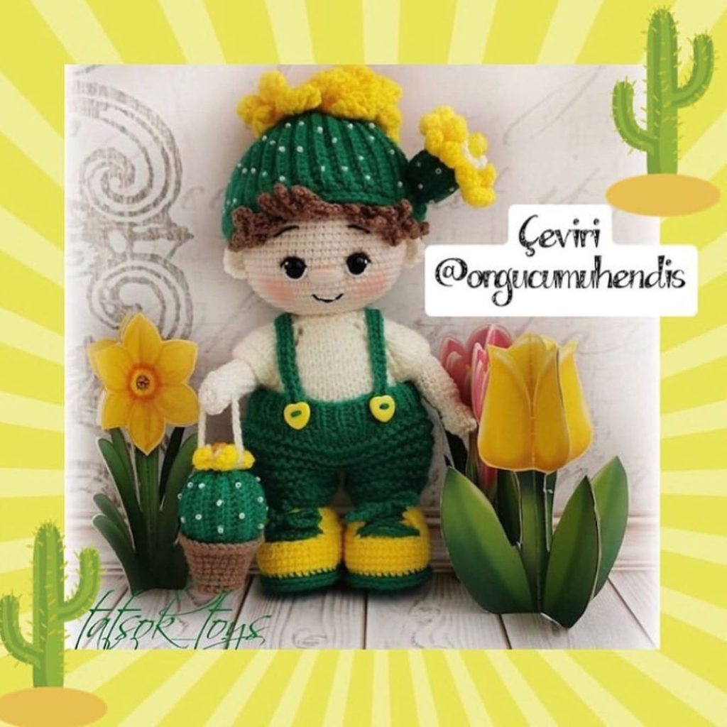 Sevimli Kaktüs Bebek amigurumi tarifi