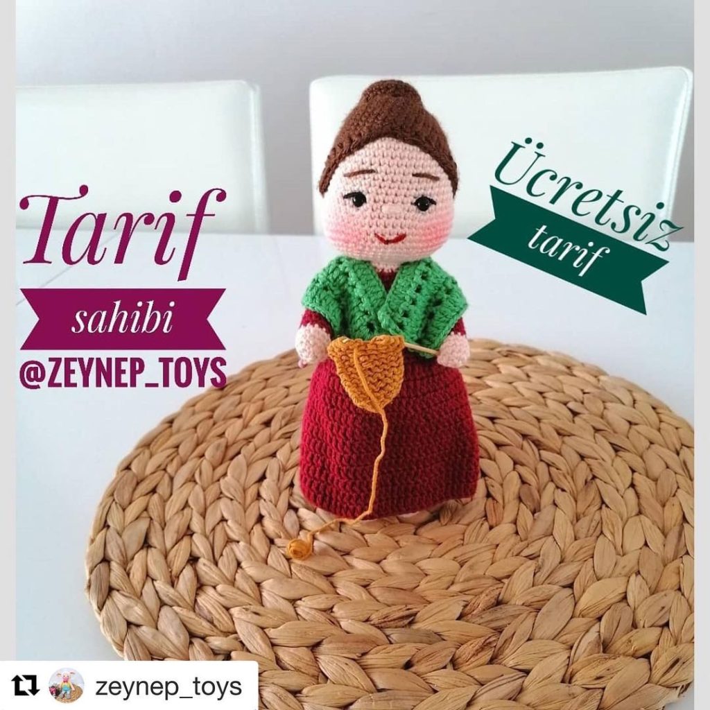 Örgücü Nine amigurumi tarifi