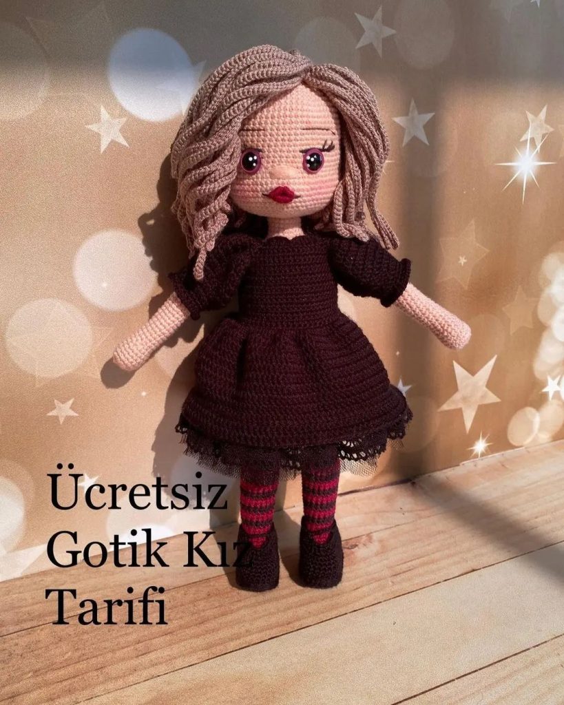 Gotik Kız amigurumi tarifi
