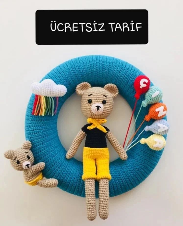 İsimli Kapı Süsü amigurumi tarifi