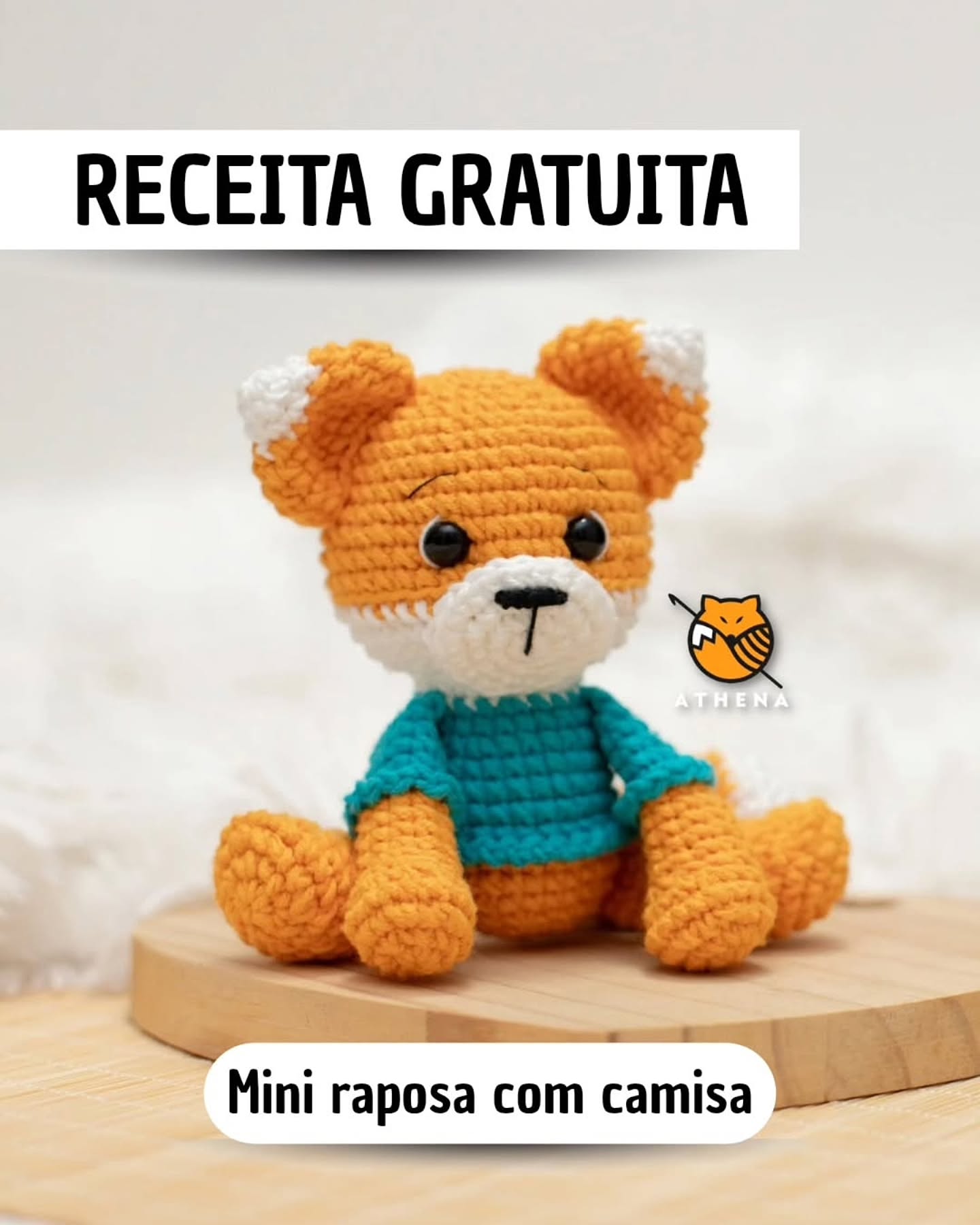 Mini Tilki (Tişörtlü) Amigurumi