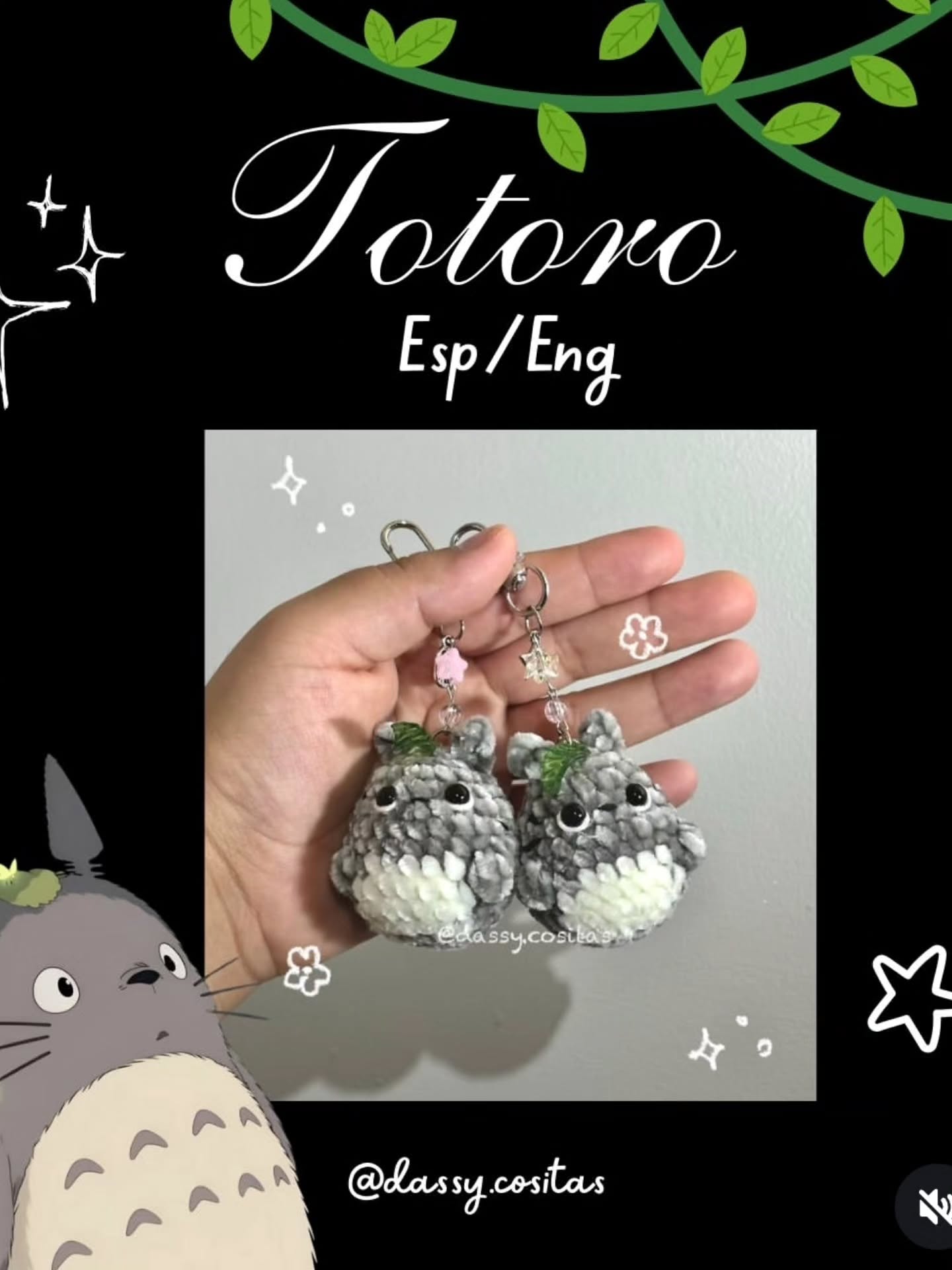 Totoro Amigurumi Anahtarlık Amigurumi