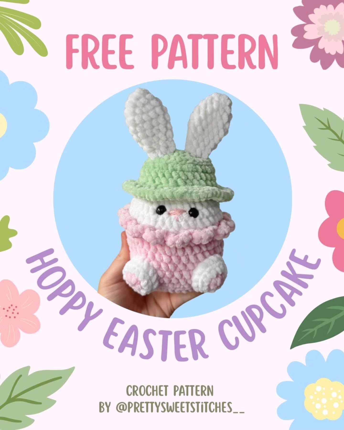 Paskalya Tavşanı Cupcake Amigurumi Amigurumi