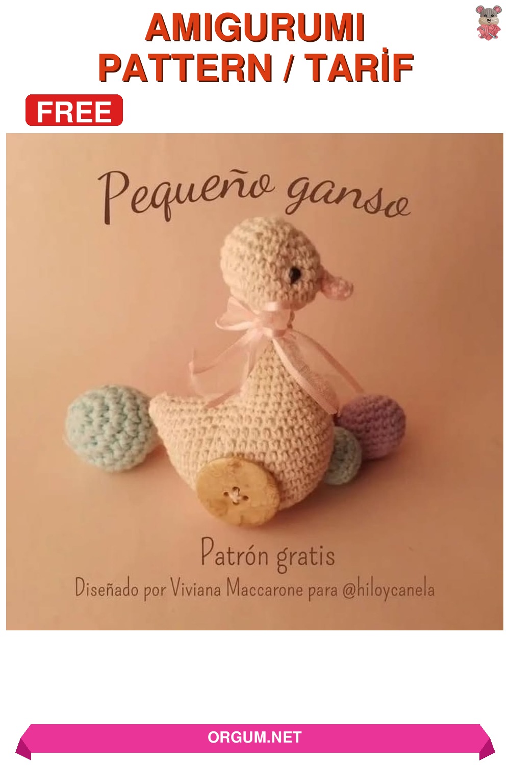 Küçük Kaz Amigurumi Tarifi: Ücretsiz Ve Detaylı Yapılışı 4 Küçük Kaz Amigurumi Amigurumi Tarifi Pin