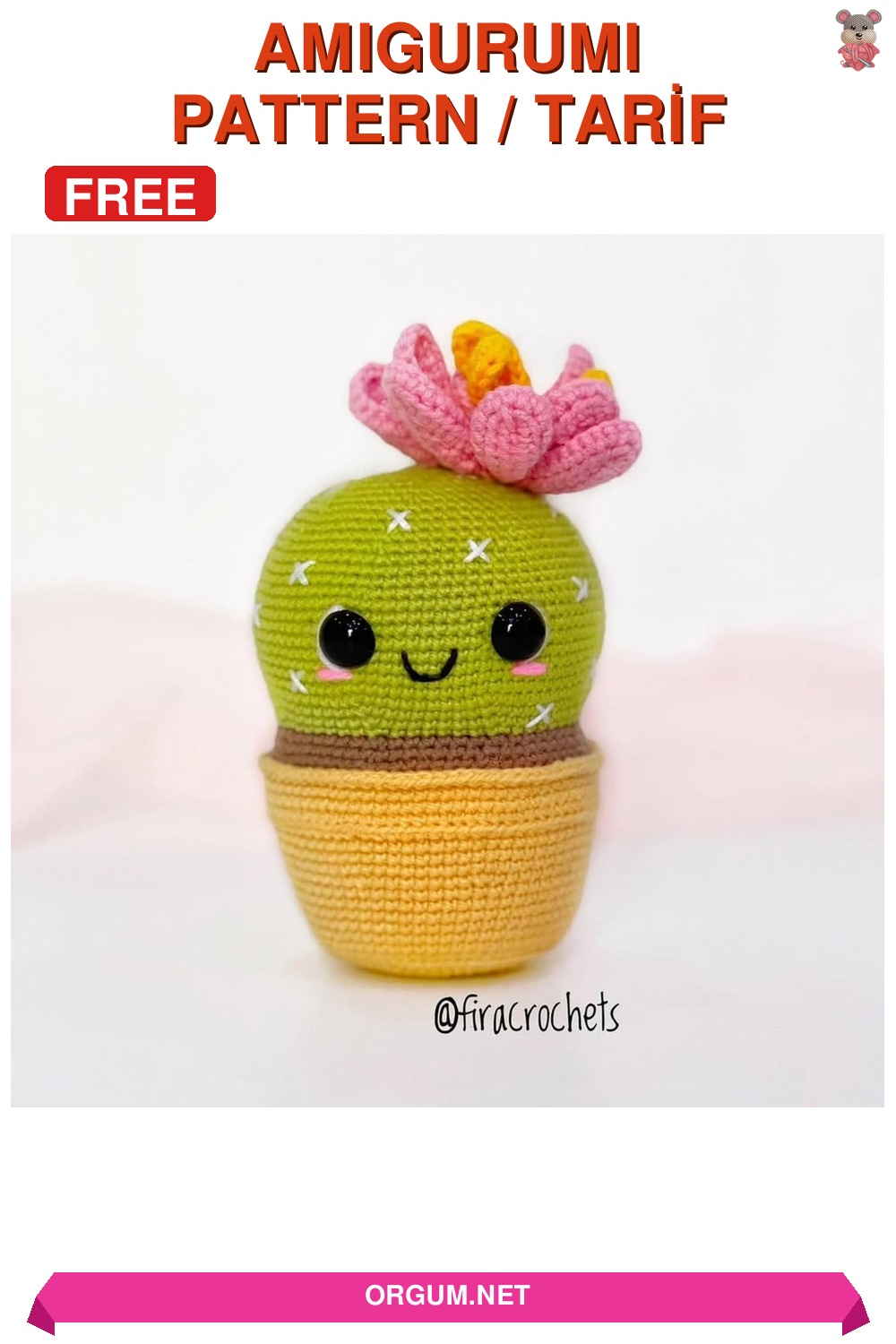 Kaktüs Amigurumi Amigurumi Tarifi Pin