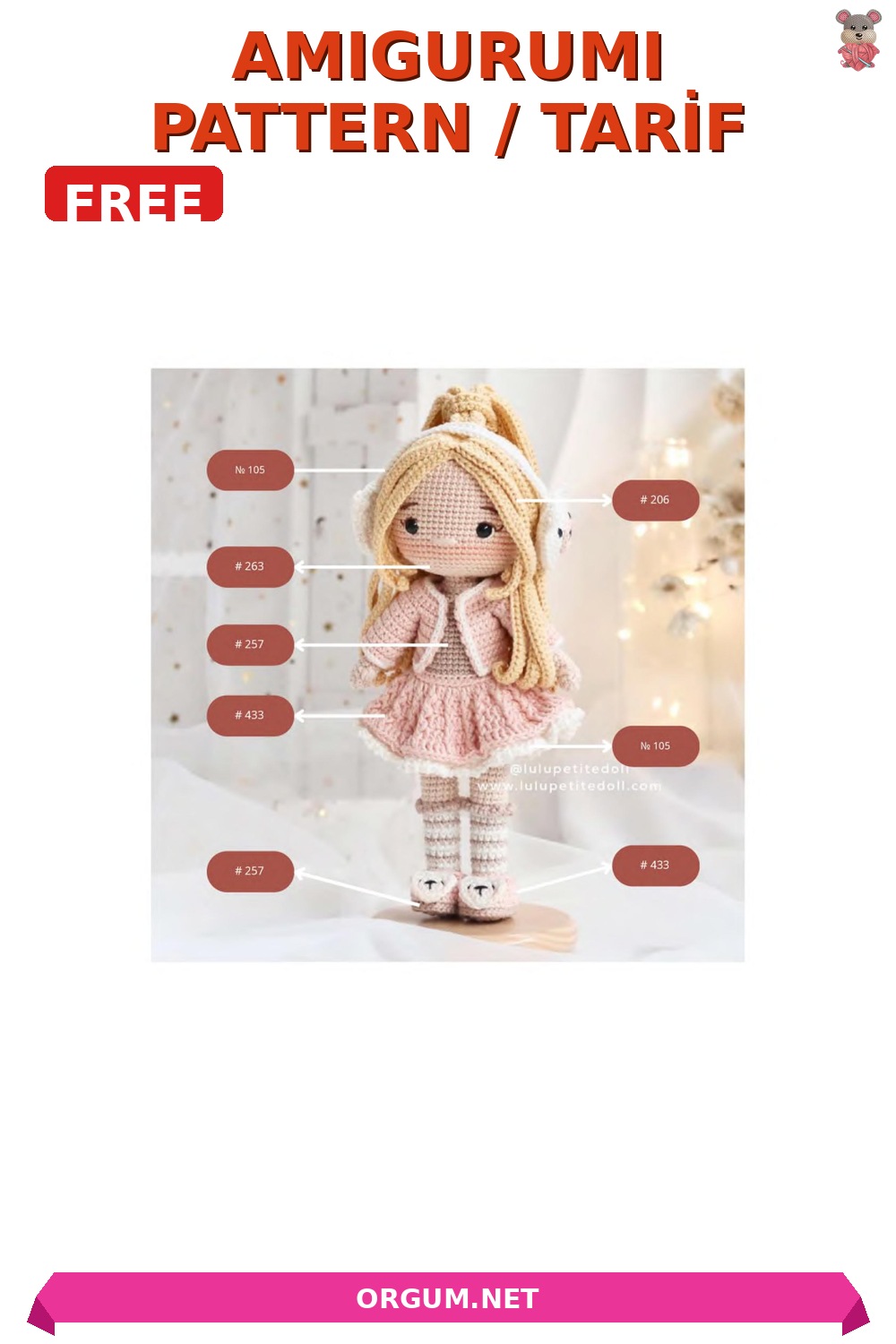 Kamilla Bebek Amigurumi Tarifi: Ücretsiz Ve Detaylı Anlatım 4 Kamilla Bebek Amigurumi Tarifi Pin