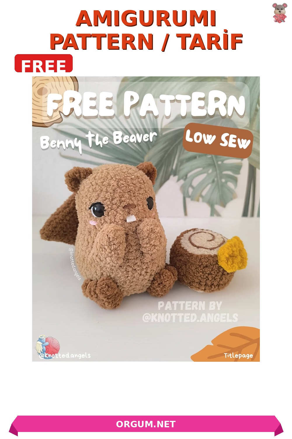 Kunduz Benny Amigurumi Tarifi Pin