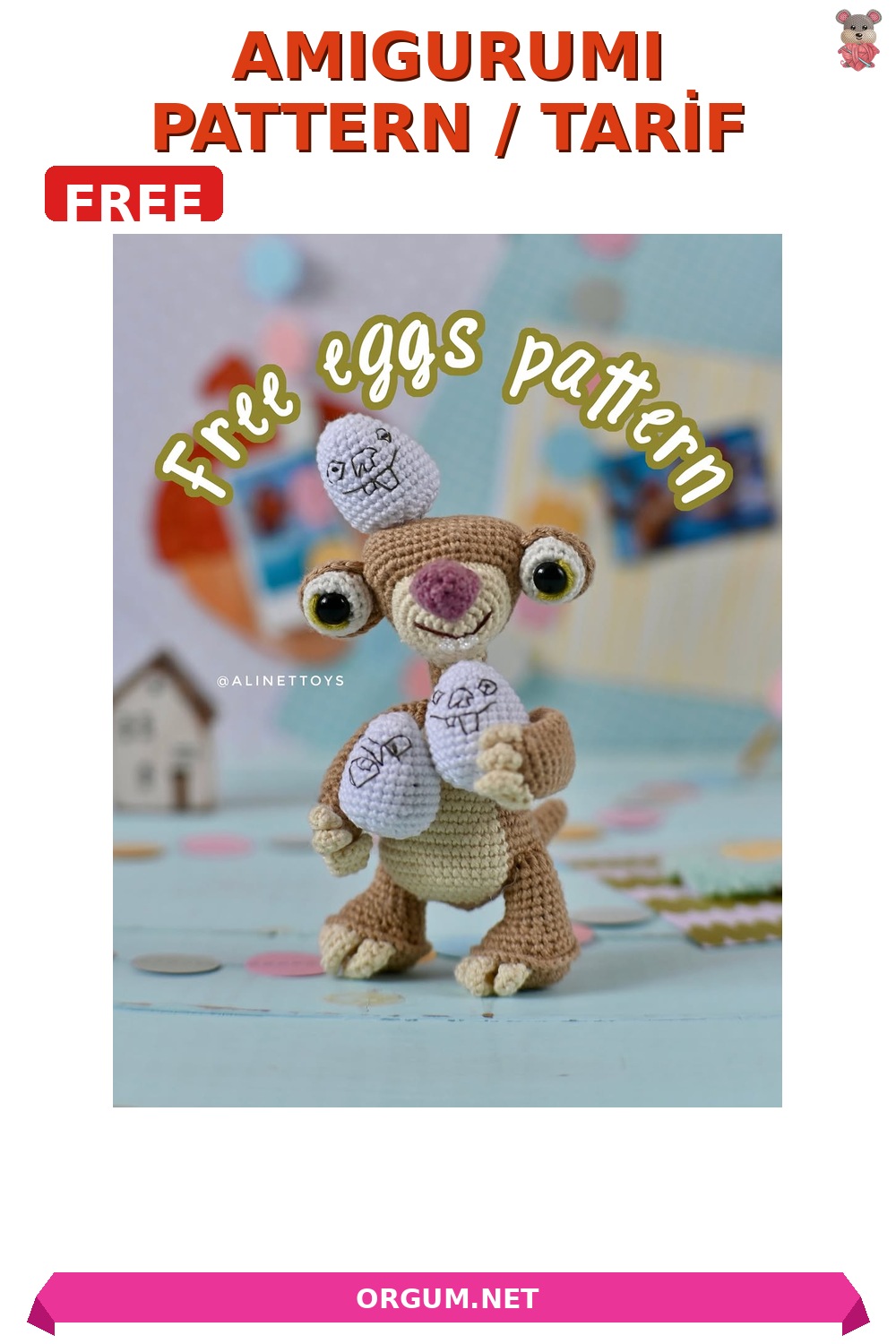 Amigurumi Paskalya Yumurtası Amigurumi Tarifi Pin