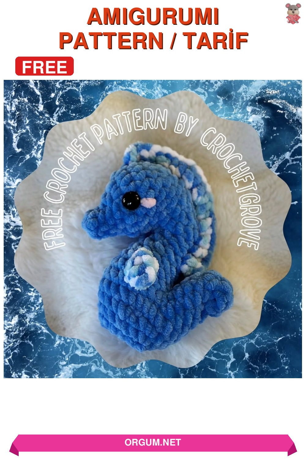 Bebek Denizatı Amigurumi Tarifi: Sevimli Ve Hızlı Örgü Projesi 4 Bebek Denizatı Amigurumi Tarifi Pin