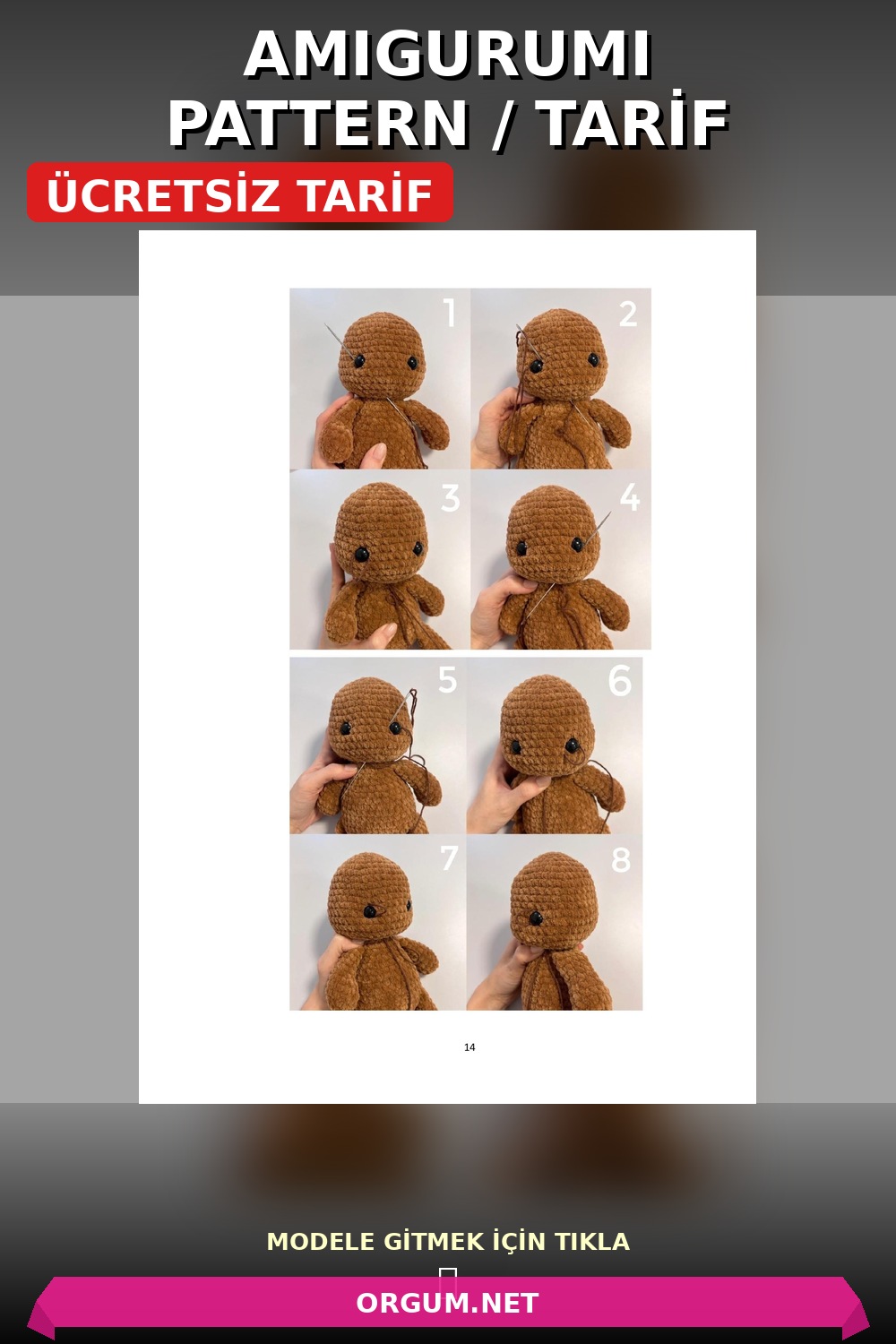 Peluş Bebekler Ayı Ve Tavşan Amigurumi Tarifi Pin