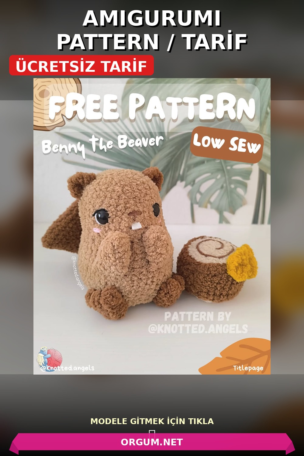 Kunduz Benny Amigurumi Tarifi Pin