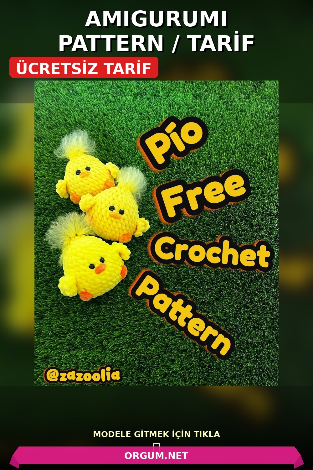 Piyo Civciv Amigurumi Tarifi Pin