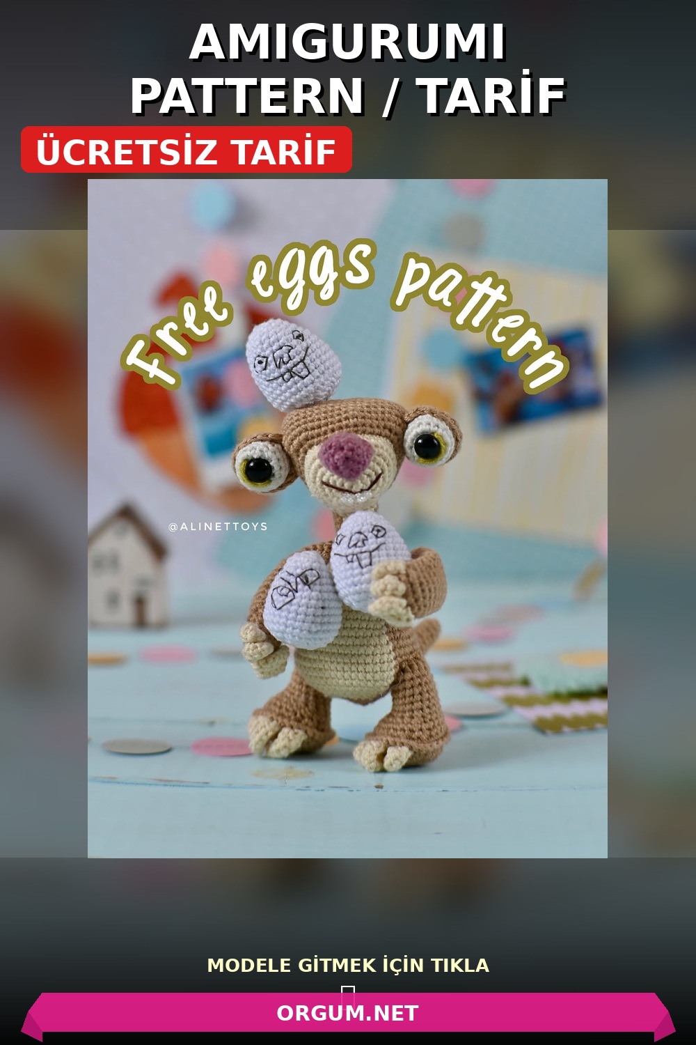Amigurumi Paskalya Yumurtası Amigurumi Tarifi Pin