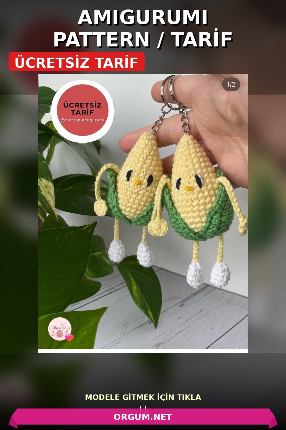 Mısır Adam Amigurumi Çanta Süsü/Anahtarlık Ücretsiz Tarifi 5 Mısır Adam Çanta Süsü/Anahtarlık Amigurumi Tarifi Pin