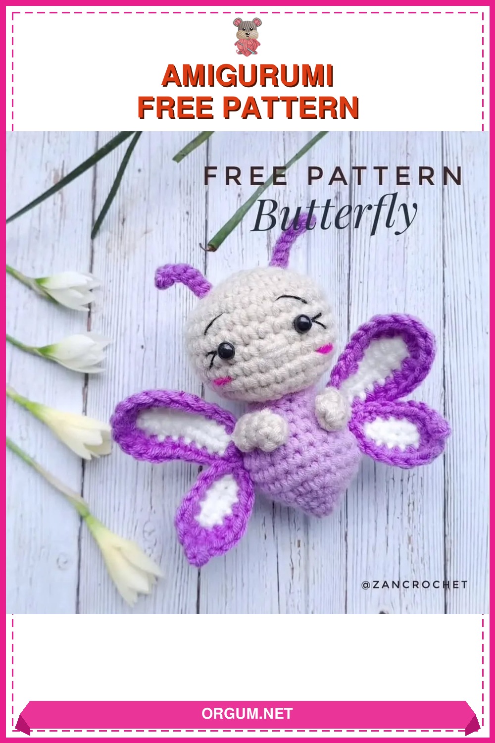 Amigurumi Kelebek Amigurumi Tarifi Pin