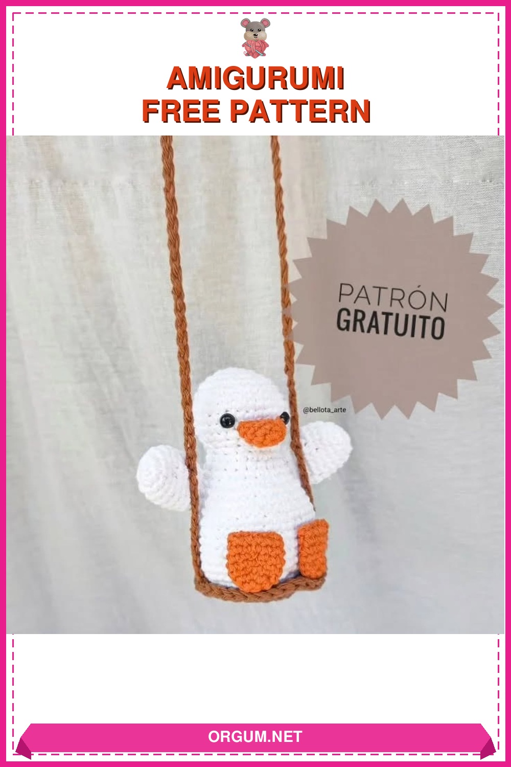 Hamaklı Ördek Amigurumi Tarifi: Ücretsiz Ve Detaylı Yapılışı 6 Hamaklı Ördek Amigurumi Amigurumi Tarifi Pin