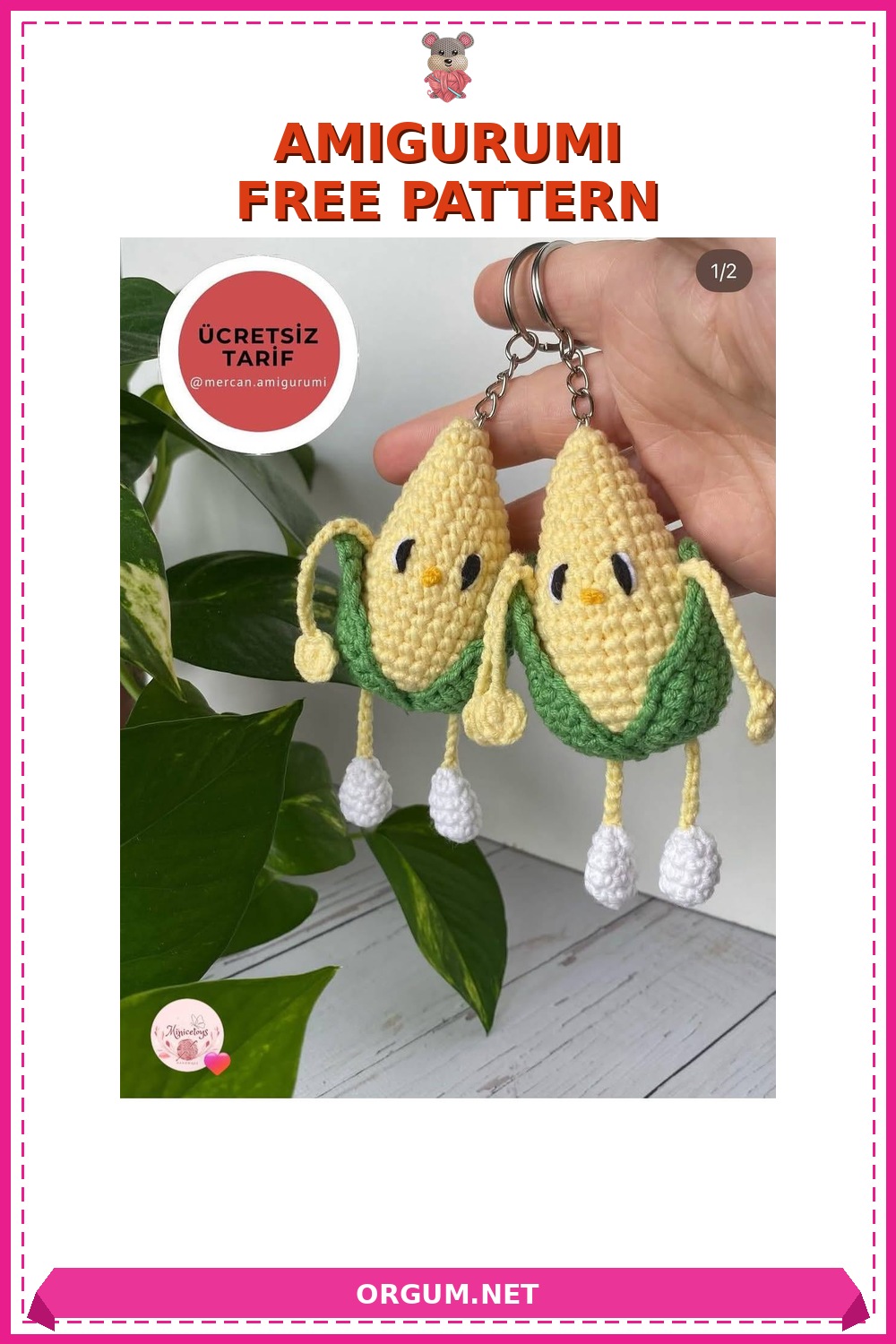 Mısır Adam Amigurumi Çanta Süsü/Anahtarlık Ücretsiz Tarifi 6 Mısır Adam Çanta Süsü/Anahtarlık Amigurumi Tarifi Pin