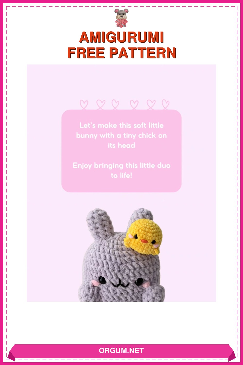 Amigurumi Tavşan Ve Civciv İkili Set Amigurumi Tarifi Pin