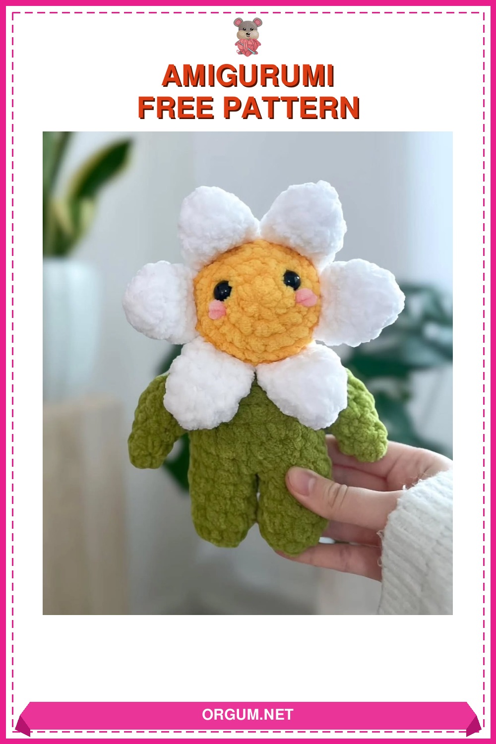 Papatya Çiçeği Arkadaş Amigurumi Amigurumi Tarifi Pin