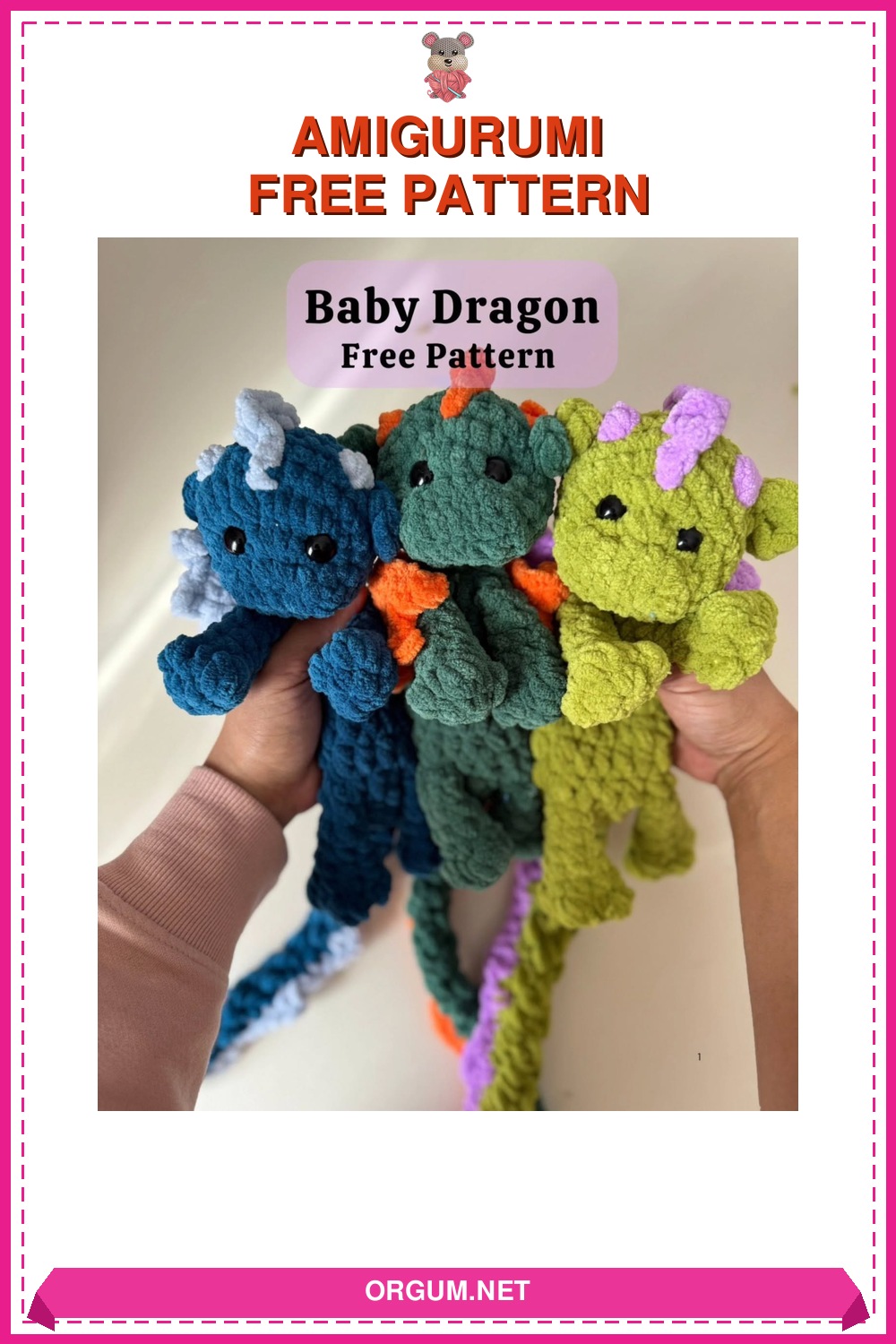 Bebek Ejderha Amigurumi Tarifi Pin