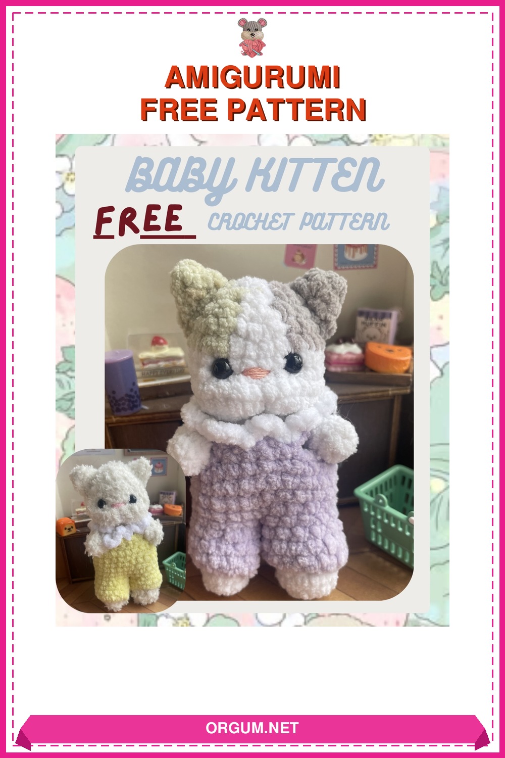 Yavru Kedi Amigurumi Tarifi: Ücretsiz Ve Kolay Sevimli Kedi Örgüsü 6 Yavru Kedi Amigurumi Amigurumi Tarifi Pin