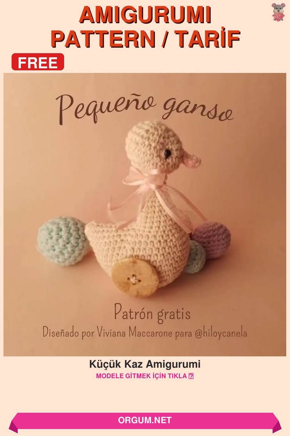 Küçük Kaz Amigurumi Tarifi: Ücretsiz Ve Detaylı Yapılışı 7 Küçük Kaz Amigurumi Amigurumi Tarifi Pin