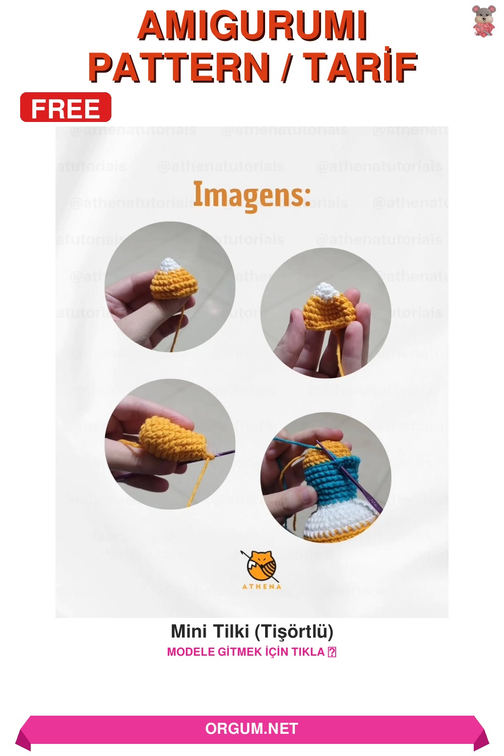 Mini Tilki Amigurumi Tarifi: Tişörtlü Sevimli Dostunuzu Örün! 7 Mini Tilki (Tişörtlü) Amigurumi Tarifi Pin