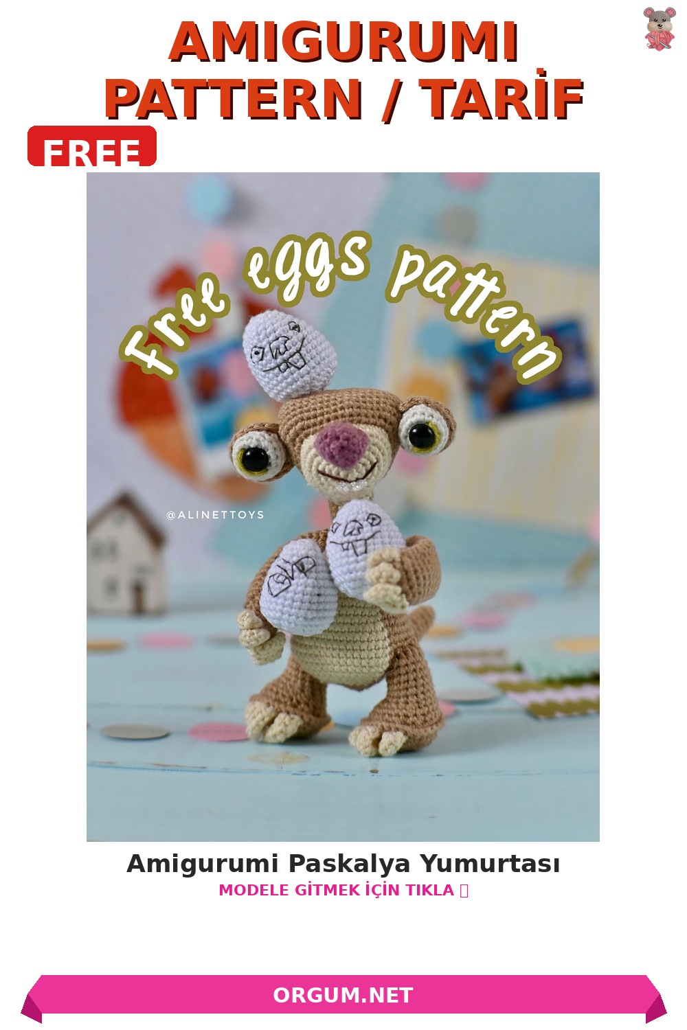 Amigurumi Paskalya Yumurtası Amigurumi Tarifi Pin