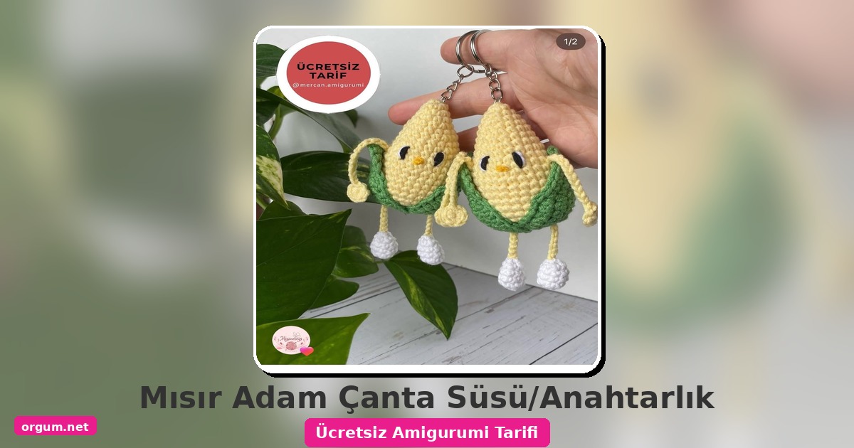 Mısır Adam Amigurumi Çanta Süsü/Anahtarlık Ücretsiz Tarifi 1 Orgum.net - Ücretsiz Örgü Modelleri Ve Amigurumi Tarifleri
