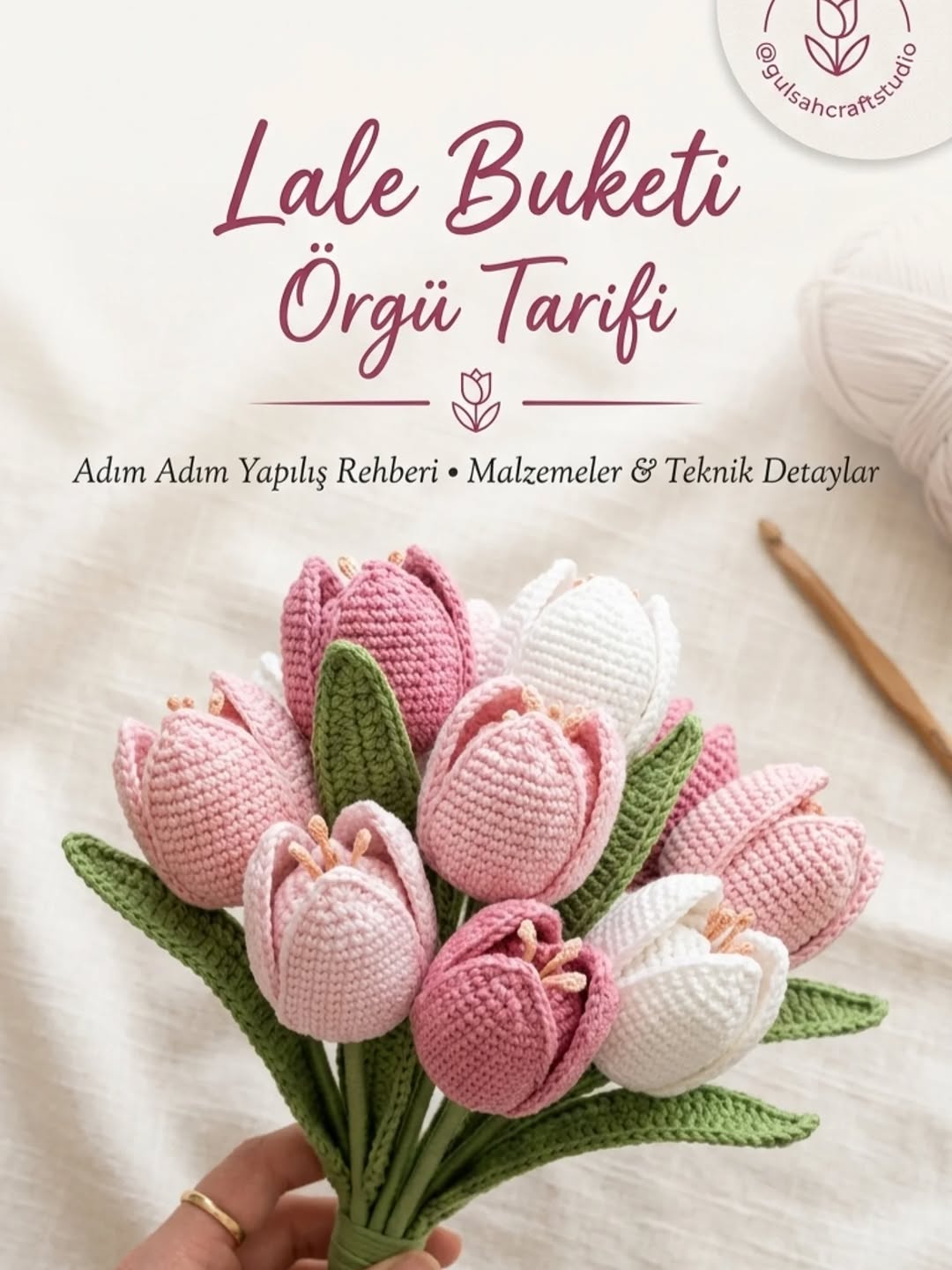 Lale Buketi Amigurumi