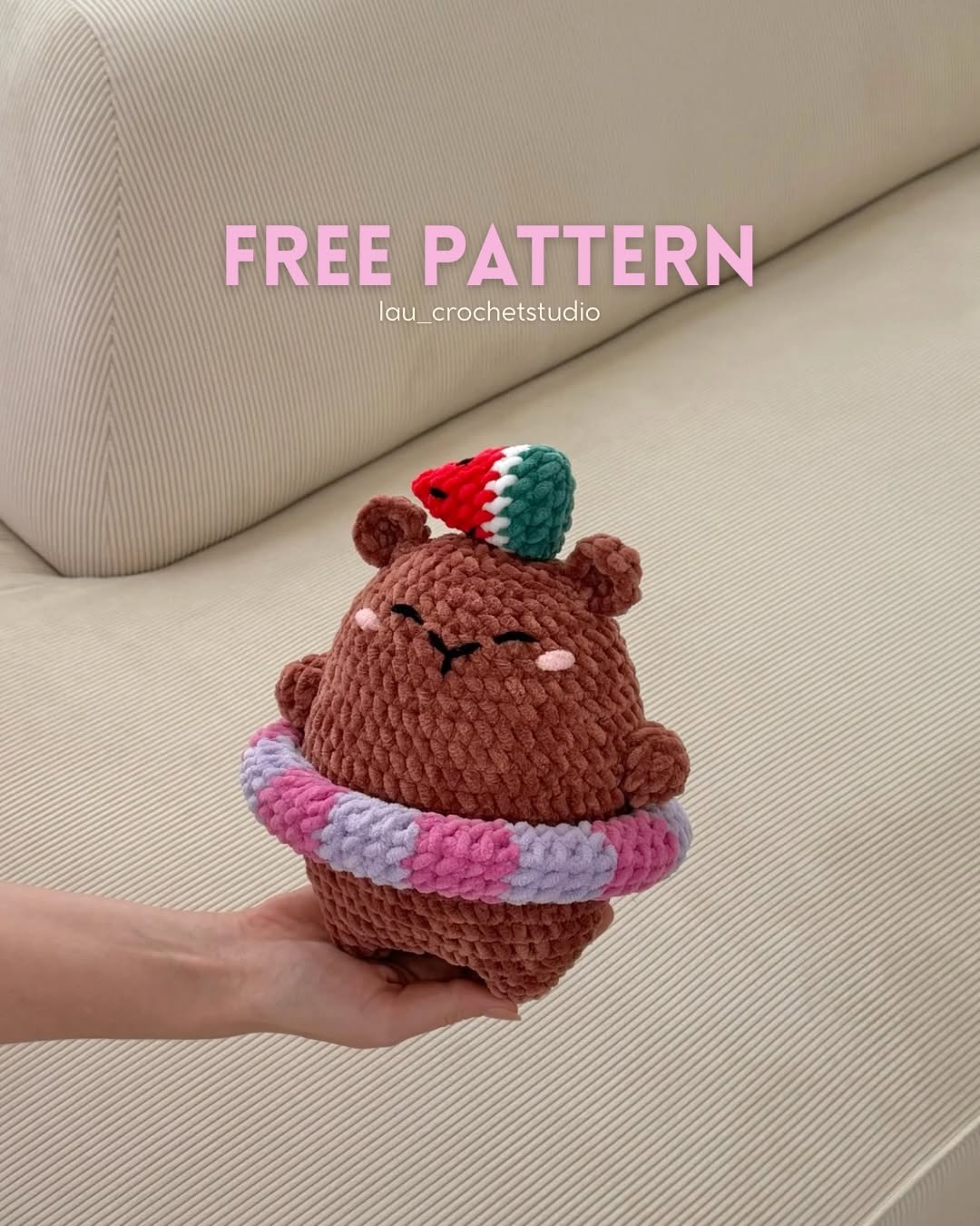 Karpuzlu Ve Simitli Kapibara Amigurumi