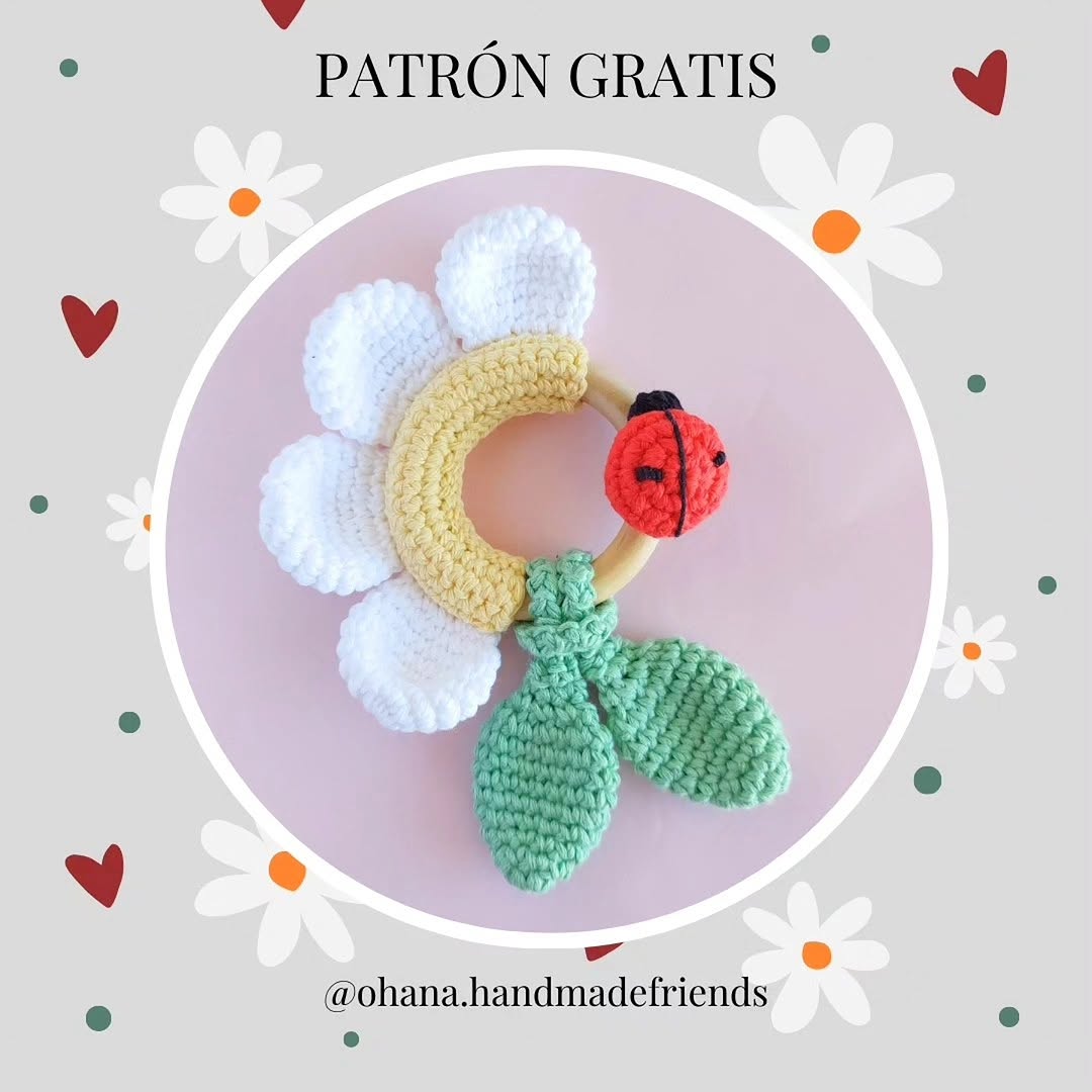 Uğur Böceği Halka Süsü Amigurumi